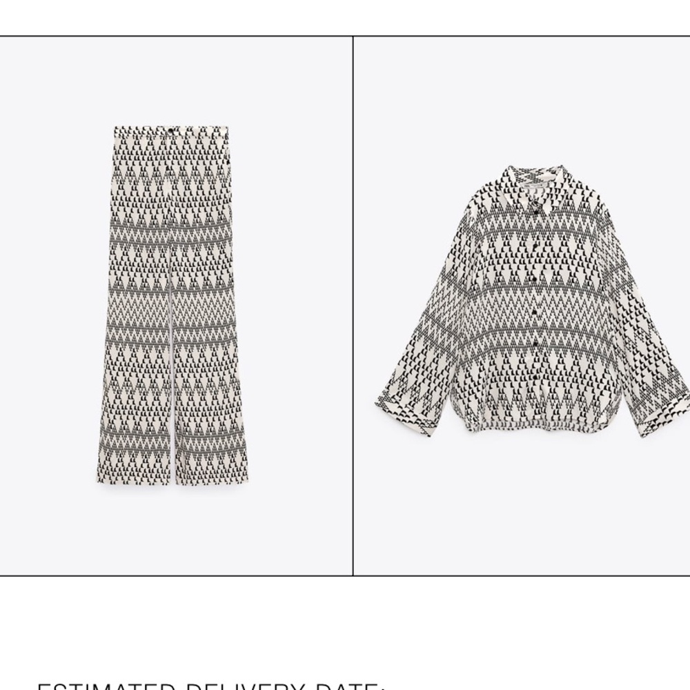 ZARA CO ORD/ SET